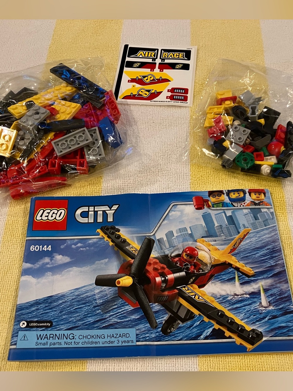 LEGO City Race Plane 60144 building set - full and complete set/no box